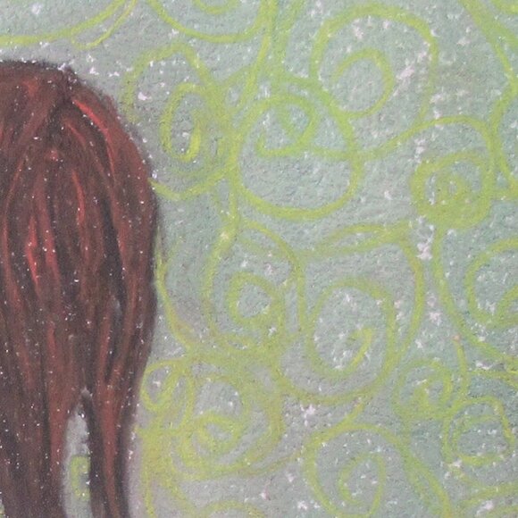 'Relax' Pastel Painting on Paper, Yoga, Woman, Colourful, 12" x 9", Original - Picture 3 of 8